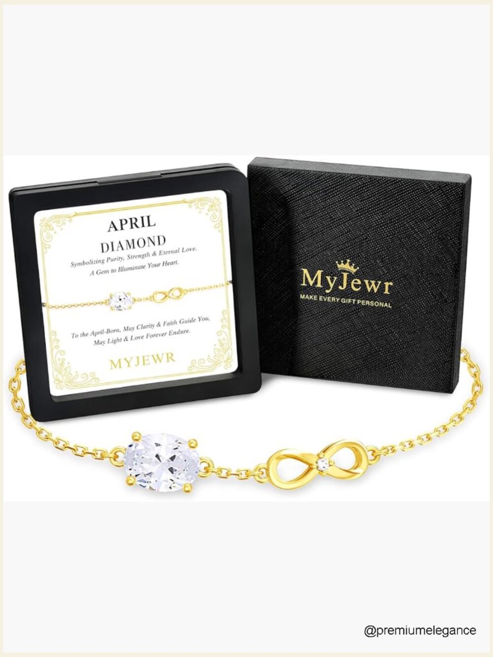 Birthstone Gold Infinity Bracelet, 14K Gold Plated, Valentine's Gifts for Her